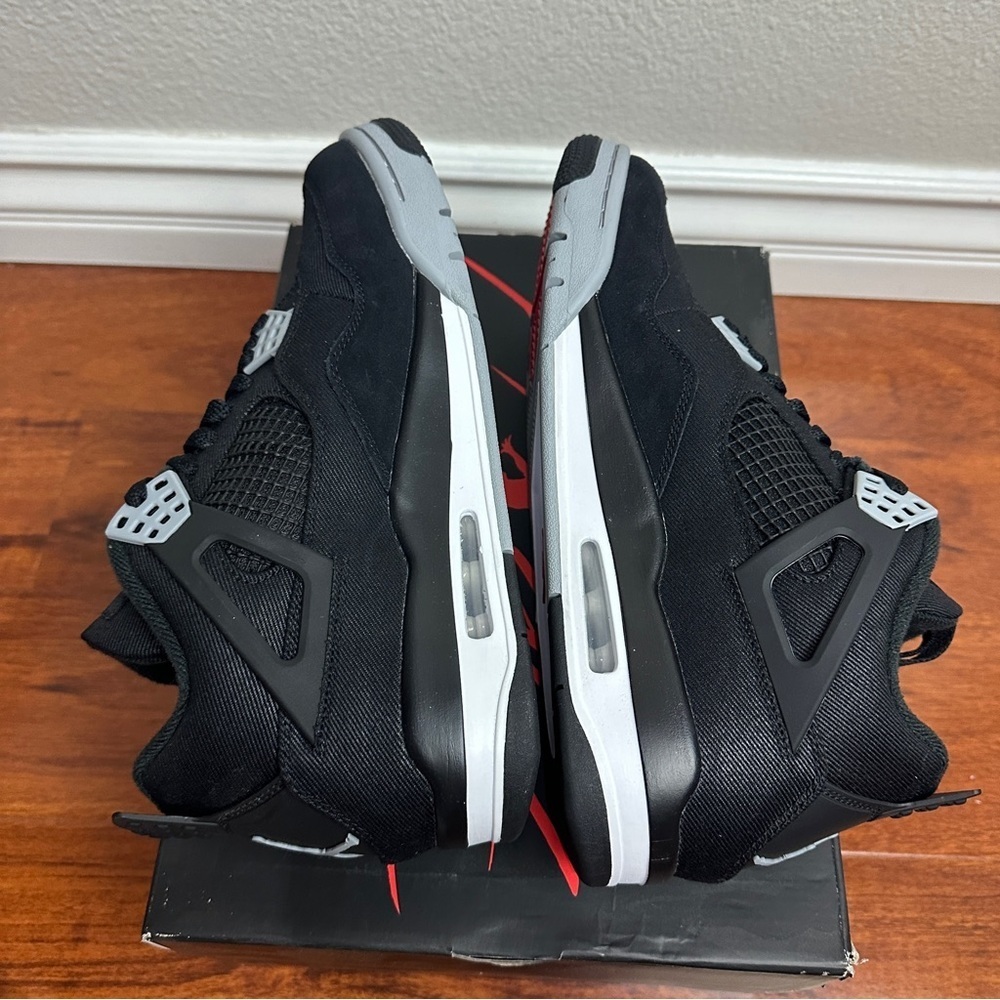 Air Jordan 4 Retro SE Black Canvas Size 10.5 - Picture 2 of 9